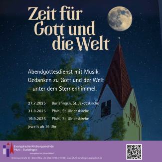 Musikalische Abendgottesdienste Pfuhl Burlafingen